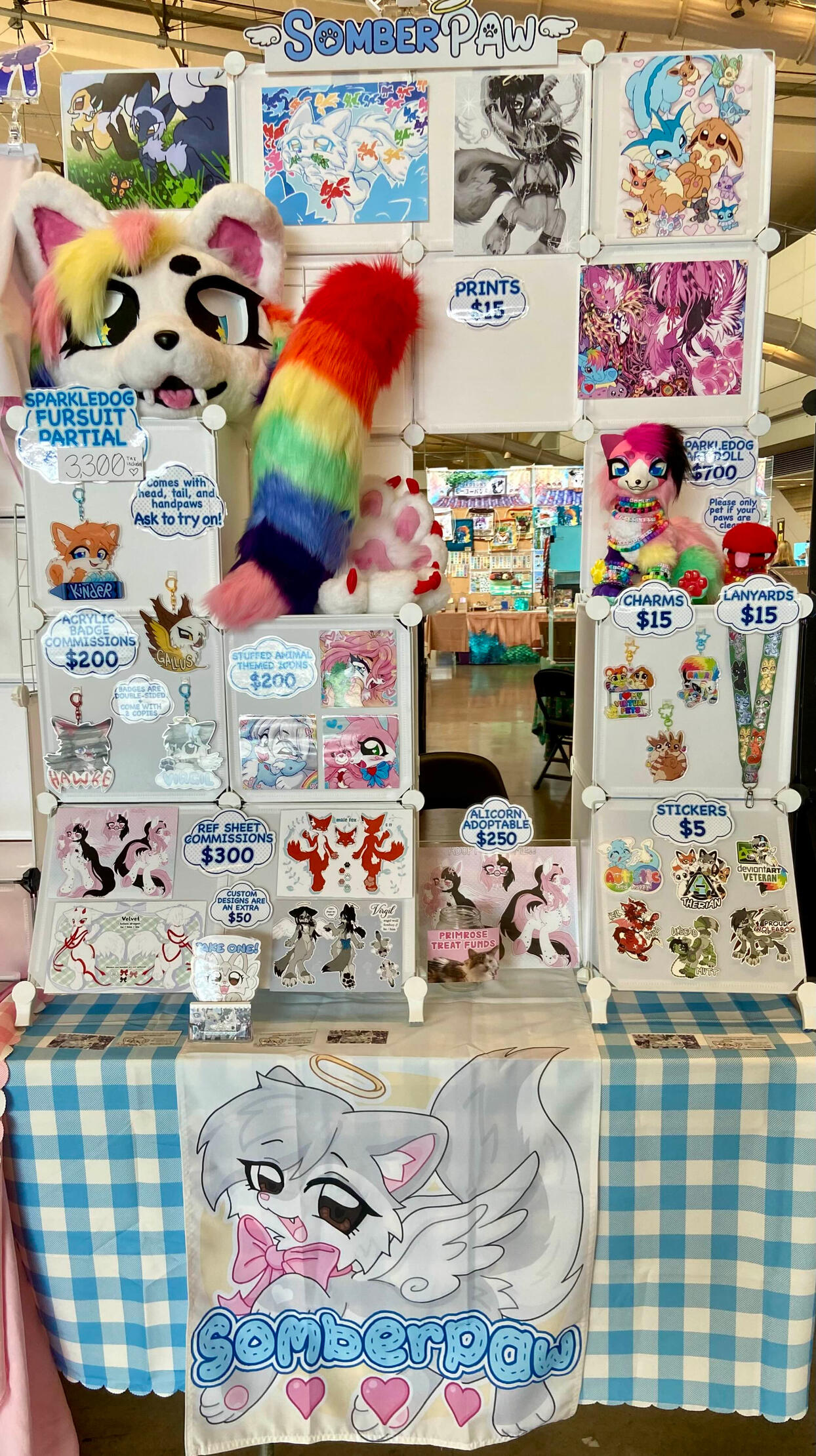 Anthrocon 2025 Dealer's Den (half table)